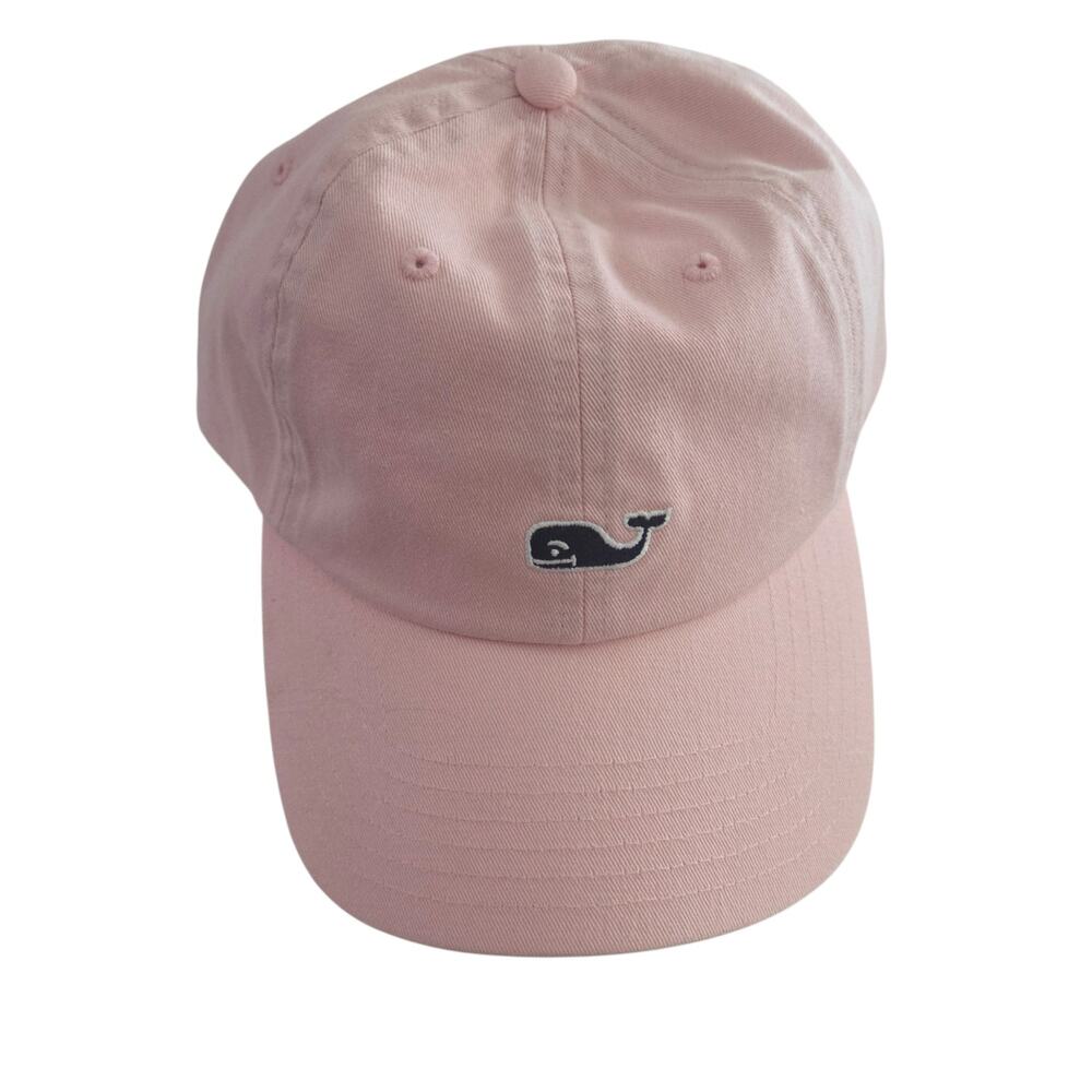 Vineyard Vines Light Pink Whale Embroidery Adjustable Baseball Cap Hat NWOT
